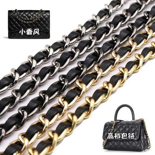 Сумка, цепь, аксессуары, металлические бретели, из натуральной кожи, в стиле Шанель