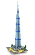 Khối chiến đấu Ngôi sao xây dựng Kim cương nhỏ Hạt nhỏ Lắp ráp Khối xây dựng Đồ chơi Burj Dubai Tòa nhà Nano Hộp quà tặng cao cấp - Khác