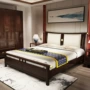 Mới Trung Quốc phong cách giường gỗ rắn 1,8 m phòng ngủ chính giường đôi hiện đại Zen ánh sáng sang trọng khách sạn mẫu nội thất phòng tùy chỉnh - Nhà cung cấp đồ nội thất móc sắt treo tường