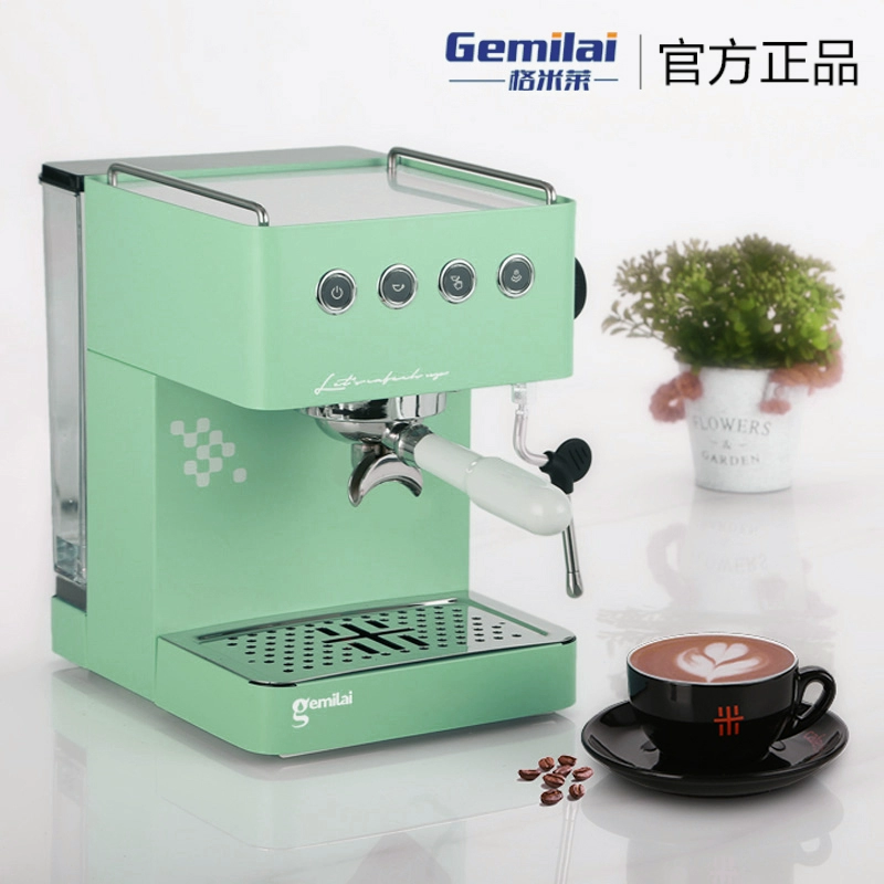 Máy pha cà phê Gamilai 3005G gia đình nhỏ bán tự động pha cà phê sữa hơi nước thương mại tay cầm bằng gốm - Máy pha cà phê