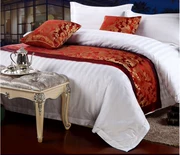 Khách sạn hiện đại tối giản câu lạc bộ đầu giường với giường ngủ kiểu Trung Quốc theo phong cách châu Âu phủ cờ Bắc Âu nhung màu xanh đậm - Trải giường