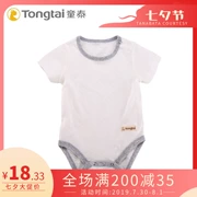 Tongtai mới cho bé mùa hè túi cotton ngắn tay xì hơi sơ sinh nam và nữ tam giác bé quần áo Xiêm Q - Áo liền quần