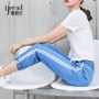 Quần jeans nữ hàng chục thời trang hè 2019 mới Yalida quần màu sáng Harlan mỏng phần chín quần - Quần jean quần bò rách nữ