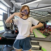 Спортивная дышащая быстросохнущая футболка для спортзала для тренировок, одежда для йоги, топ, большой размер, короткий рукав, для бега
