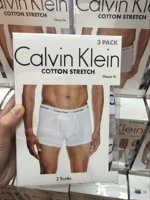 [Calvin Klein美国采购正品CK男内裤纯棉透气舒适平角裤四角内裤]