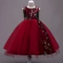 2019 Quần áo trẻ em Hàn Quốc cô gái màu rắn váy công chúa váy cánh hoa lưới nhà sản xuất váy cưới trẻ em - Khác shop bán đồ trẻ em