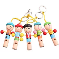 Детская мультяшная интеллектуальная игрушка, маленький деревянный свисток, музыкальные инструменты, подвеска