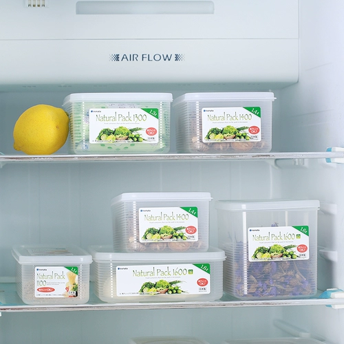 Япония импортированная пластиковая полоса холодильника, коробка хранения замороженных пельмени. Нежитая свежая коробка может охладить, а в микроволновой печи -коробка оттаивания