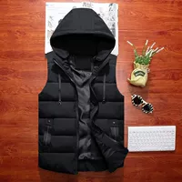 Áo phao cotton nam thanh niên phiên bản Hàn Quốc dày dặn ấm áp mùa xuân và mùa thu vest vest không tay vest áo khoác thủy triều - Áo thể thao áo khoác ba lỗ