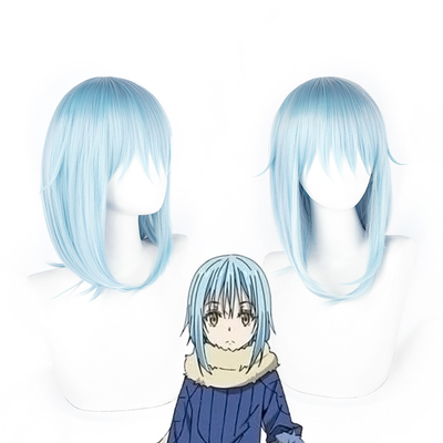 taobao agent Manzhen about my reincarnation into this stream of Slime Limalu light blue short hair cos wigs