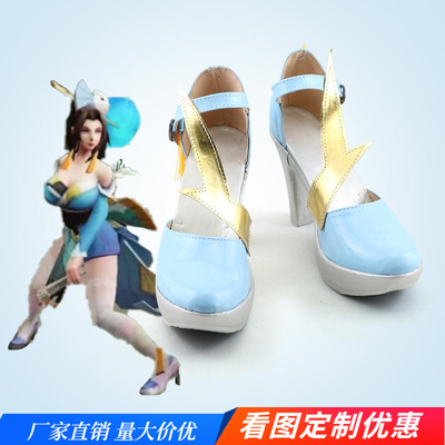 taobao agent King Glory does not know the fire dance charm Cosplay shoes COS shoes to draw 200429