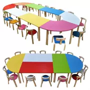 Đồ nội thất trường học nghệ thuật đặc biệt mẫu giáo bàn ghế gỗ - Nội thất giảng dạy tại trường