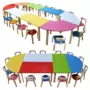 Đồ nội thất trường học nghệ thuật đặc biệt mẫu giáo bàn ghế gỗ - Nội thất giảng dạy tại trường bàn ghế chống gù