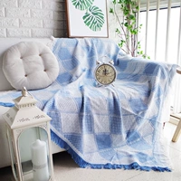 Скандинавский элегантный диван для двоих, одеяло, трикотажный защитный чехол