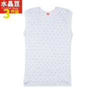 Trắng ông già đồ lót bà ngoại mùa hè hè nữ không tay áo cotton trung niên vai rộng áo cotton lỏng - Áo vest