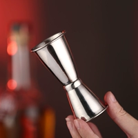 Цветвление измерения чашки с двойным винным барным решетком изгибание из нержавеющей стали измеритель anshi cup Bare Cup Cup Cup Cup