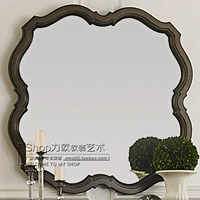 Неоклассическое зеркало зеркало в европейском стиле декоративное зеркальное комната фон стена стена висящий зеркало творческое искусство зеркало настенная печница