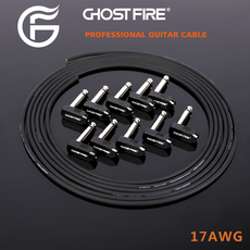 Кабель для гитары ghost fire免焊接单块线gf-l效果器吉他贝斯键盘乐器发烧连接线