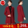 Áo hai dây nữ 2019 mới handmade dài phần áo cashmere nữ trang trí cơ thể áo len mỏng - Trung bình và dài Coat áo khoác dạ nữ