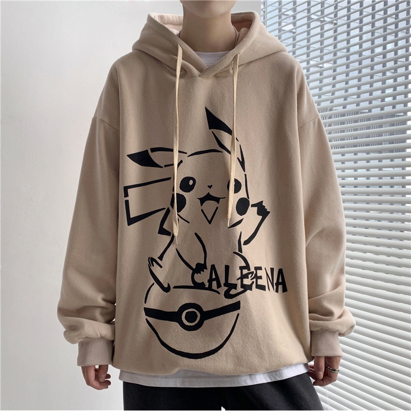 Sweater men's Hoodie ins fashion brand Hong Kong Style loose trend versatile autumn fat long sleeve coat spring and autumn large
