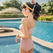 Đồ bơi tam giác thiếu niên xếp li gợi cảm hở lưng gợi cảm đã mỏng Hàn Quốc là bikini mỏng sinh viên mới 2019 - Bộ đồ bơi hai mảnh