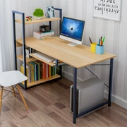 Máy tính để bàn bàn đơn giản tủ sách kết hợp hiện đại tối giản nhà phòng ngủ học sinh học bàn thép - Bàn