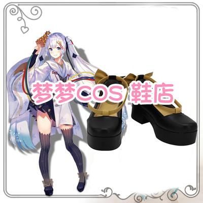 taobao agent 5060 Hatsune Miku 2018 Snow Hatsune Snow Witch COSPLAY shoes COSPLAY shoes