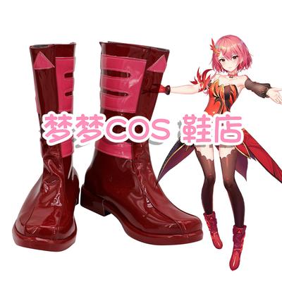 taobao agent 5069 virtual singer group five -dimensional agency red feathers cos shoes COSPLAY shoes to customize