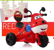 Super Flying Man Le Beetle Children Xe ba bánh chạy điện Kid Toy Car Có thể ngồi Man Pin Baby Car Car - Con lăn trượt patinet / trẻ em