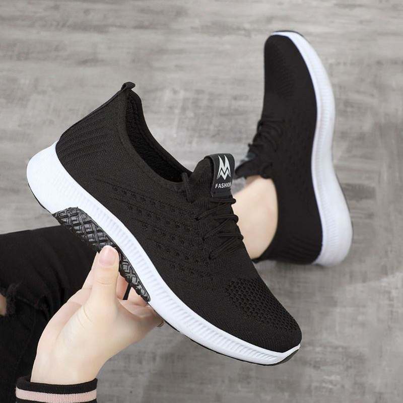 A01 Black Single Shoe Standard Sneaker SizeThe old Beijing cloth shoes female motion leisure time Mom shoes Middle aged and elderly Walking shoes new pattern comfortable non-slip Women's Shoes Shoes for the elderly
