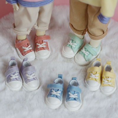 taobao agent [Spot Free Shipping] Multi -color BJD casual canvas shoes 4 points/6 points/mdd shoes