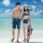 Cặp đôi đồ bơi nữ 2019 che bụng thon gọn gợi cảm váy bảo thủ nam quần đi biển phù hợp với áo tắm mùa xuân nóng bỏng - Vài đồ bơi