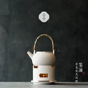 Cồn rượu đun sôi trà nhà kung fu gốm gốm nồi đá đặt trà đặt trà đặt bếp nến ấm trà - Trà sứ