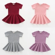 Váy bé gái mùa hè 1-2-3 tuổi Trẻ em bé mặc trẻ em Hàn Quốc phiên bản váy cotton 4 bé gái công chúa mùa hè thủy triều - Váy