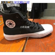 Giày vải Converse Converse cho nam và nữ Cổ điển 2 thế hệ Cặp đôi Ren cao màu đen 150143C