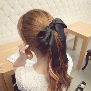taobao agent Freshly free shipping large bow hair jewelry sweet hair circle top hair ornament hair card bow hair pinch Korean version