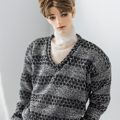 taobao agent Free shipping over 68 [30,000 Dean Spot] BJD baby jacket 3 -point 4 -point uncle striped sweater sweater top