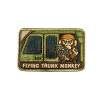Bản gốc MSM Tàu siêu tốc Khỉ bay thân Khỉ thêu Velcro Morale Chương Sticker miếng dán quần jean
