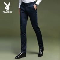 Playboy, мужские демисезонные тонкие приталенные эластичные штаны, свободный прямой крой