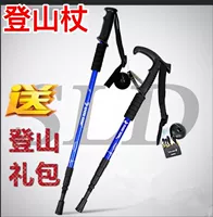 Trekking cực telescopic gấp đi bộ gậy đi bộ leo núi trekking gậy đi bộ thiết bị du lịch ngoài trời trekking cực ánh sáng - Gậy / gậy gậy chống inox	