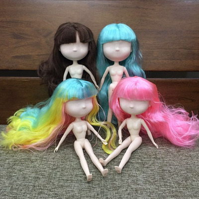 taobao agent Toy Girl Xinyi Doll 6 points DOLL no makeup Cher 24CM head circumference small cloth size art DIY drawing makeup