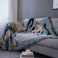 Принятый дом/кошачье полотенце полотенце INS Windma Line Оболочное скандинавское абстрактное четыре сезона.
