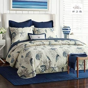 Bộ đồ ba mảnh của Mỹ Bộ đồ mùa hè Bộ đồ lót bằng vải bông nguyên chất Bộ đồ lót bốn mảnh Bộ đồ giường - Trải giường