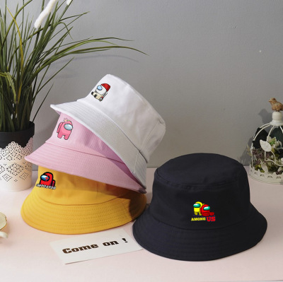 taobao agent AMONG US Fisherman Hat Cross -border Game Peripheral Hat Men's Women's Japanese Literary and Art Brick -T -Pass Sunny Sunny Hat