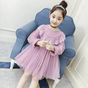 Váy bé gái 2019 mới xuân siêu công chúa váy yang Hàn Quốc Váy trẻ em váy ren mềm mại - Váy
