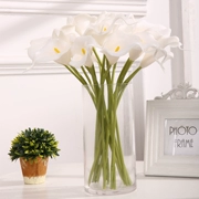 Mô phỏng pu calla lily 10 bó hoa giả hoa nhựa phòng khách nhà bàn trang trí trang trí - Trang trí nội thất