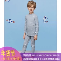 [Cửa hàng giao hàng] Cậu bé Annai mặc đồ lót cổ áo 2018 quần áo mùa thu và quần mùa thu JB837658 đồ bộ mặc nhà cho bé