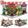 Khối xây dựng Senbao chiếu sáng hàng loạt đồ chơi giáo dục trẻ em tương thích với gạch LEGO để chèn các hạt nhỏ xây dựng khối - Khối xây dựng shop đồ chơi domino