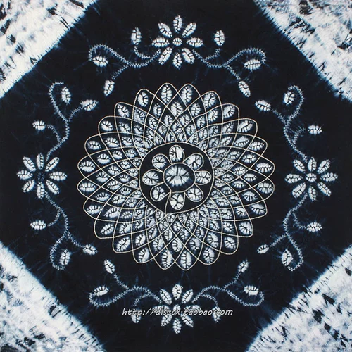 Квадратный хлопковый шарф ручной работы, ткань, китайский стиль, домашний декор