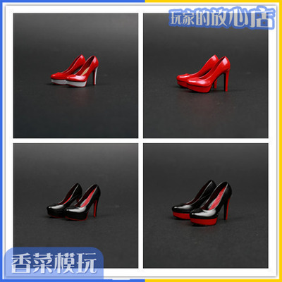 taobao agent 1/6 High -heeled shoes female soldier female doll increase shoes suitable Phicen bag gum steel bone female prime reflection goods